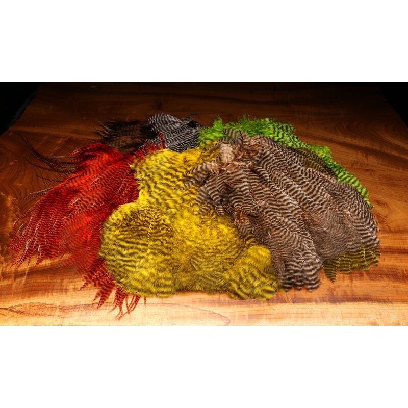 Grizzly Soft Hackle Marabou Patch - Feathers & Marabou - Fly Fish Food