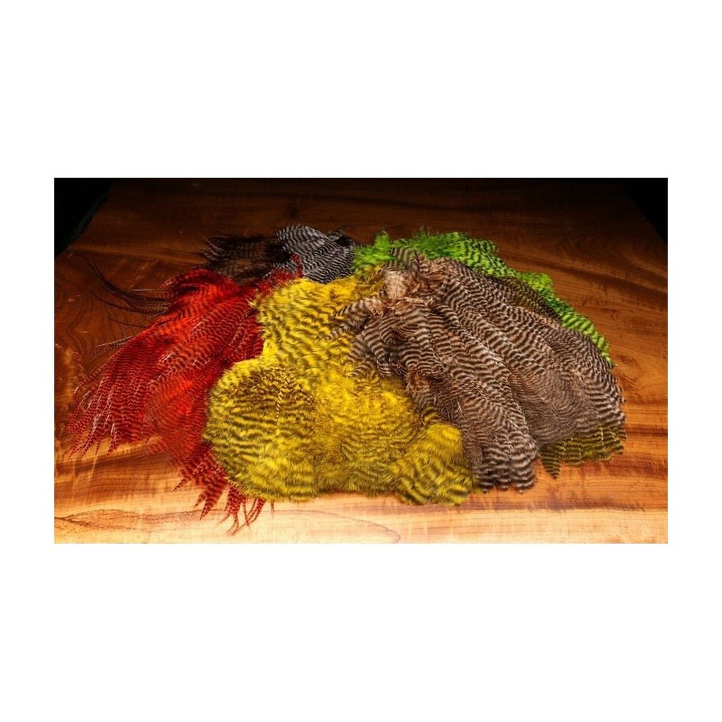 Grizzly Soft Hackle Marabou Patch - Feathers & Marabou - Fly Fish Food