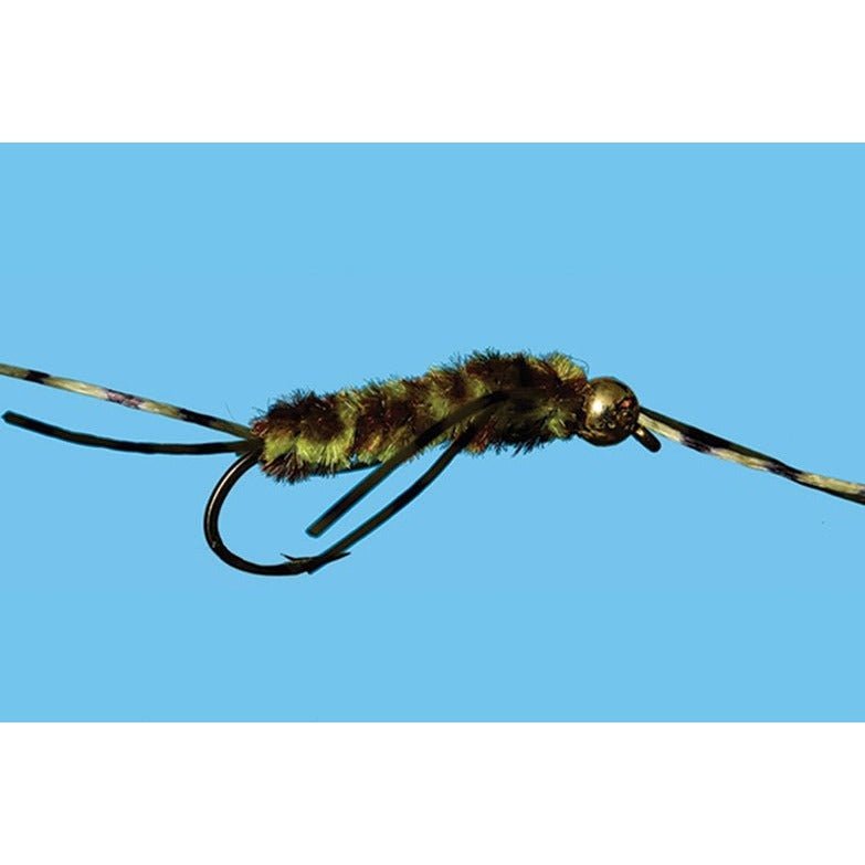 Tungsten Pat's Rubber Legs - Olive & Brown - Flies - Fly Fish Food
