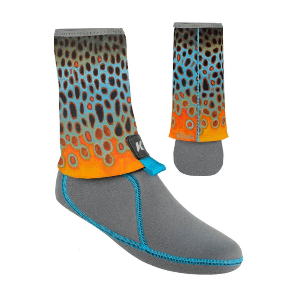 Korkers I - Drain Neoprene Guard Sock 3.5mm - DeYoung Brown Flank - Wading Accessories - Fly Fish Food