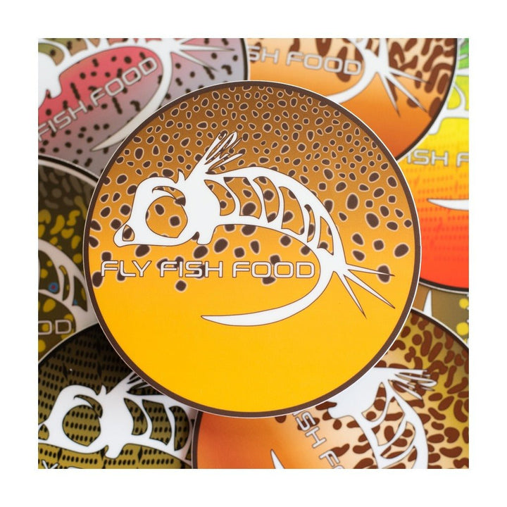 Fly Fish Food Sticker - Brown Trout (4") - Stickers - Fly Fish Food