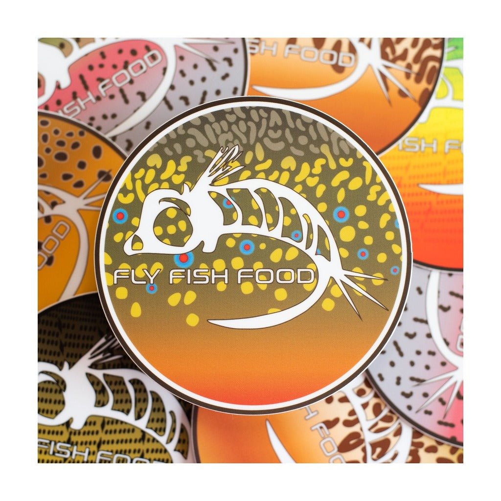 Fly Fish Food Sticker - Brook Trout (4