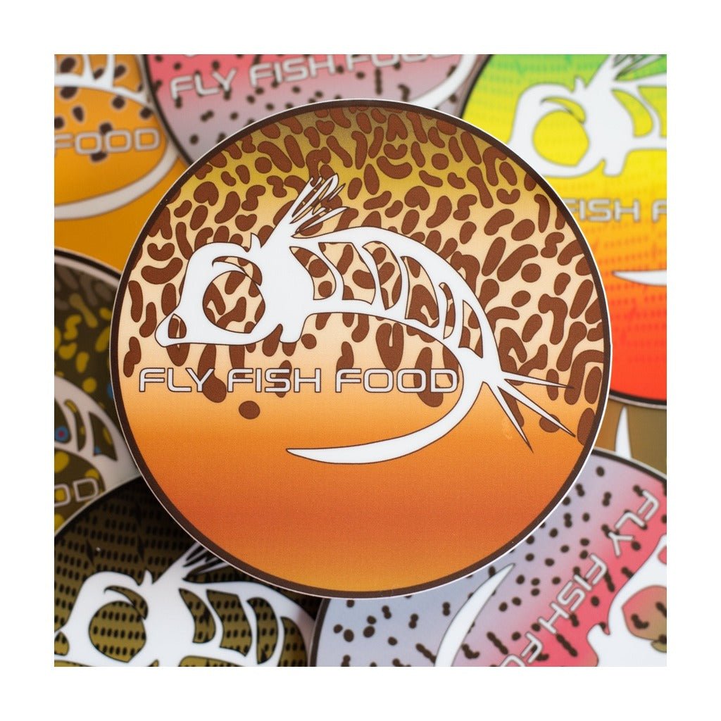 Fly Fish Food Sticker - Tiger Trout (4") - Stickers - Fly Fish Food