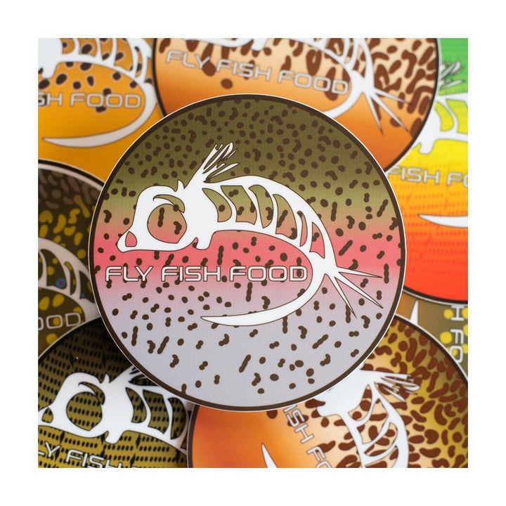 Fly Fish Food Sticker - Rainbow Trout (4") - Stickers - Fly Fish Food