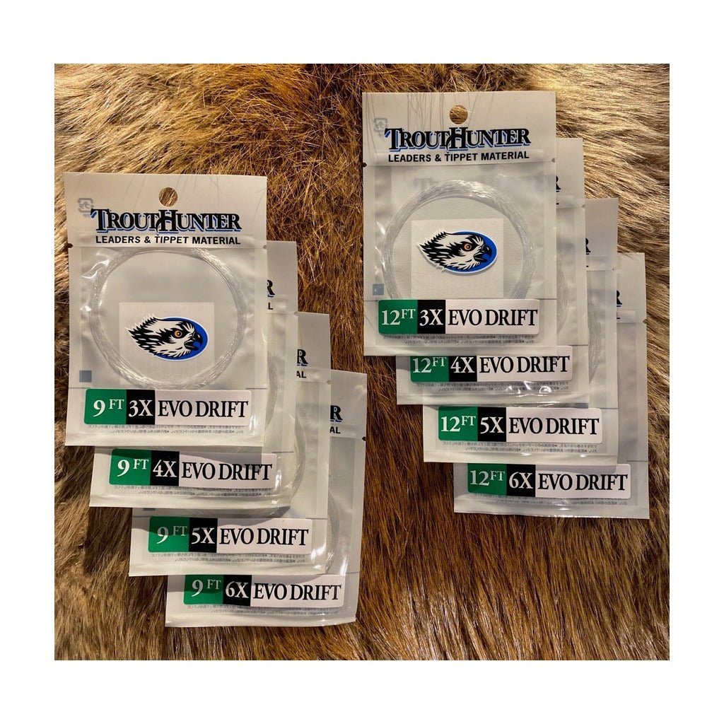 Trout Hunter EVO Drift Leader with Loop - Tippet, Leader &amp; Accessories - Fly Fish Food