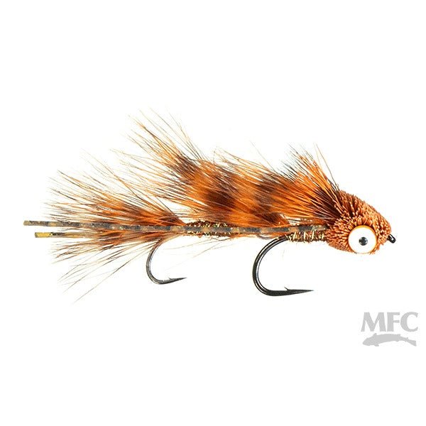 Galloup's Barred Micro Dungeon - Craw Orange 10 - Flies - Fly Fish Food