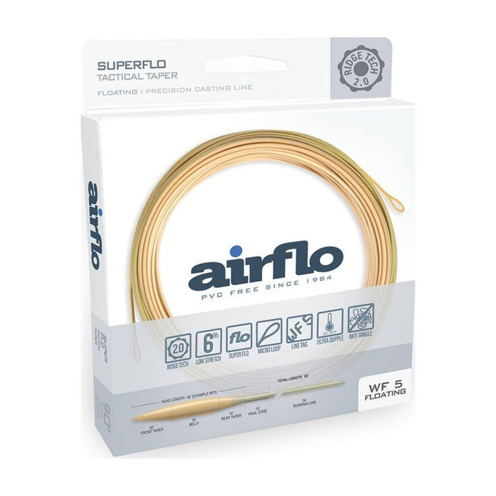 Airflo Superflo Ridge 2.0 Tactical Taper Fly Line - Bamboo/Watery Olive - Fly Lines - Fly Fish Food