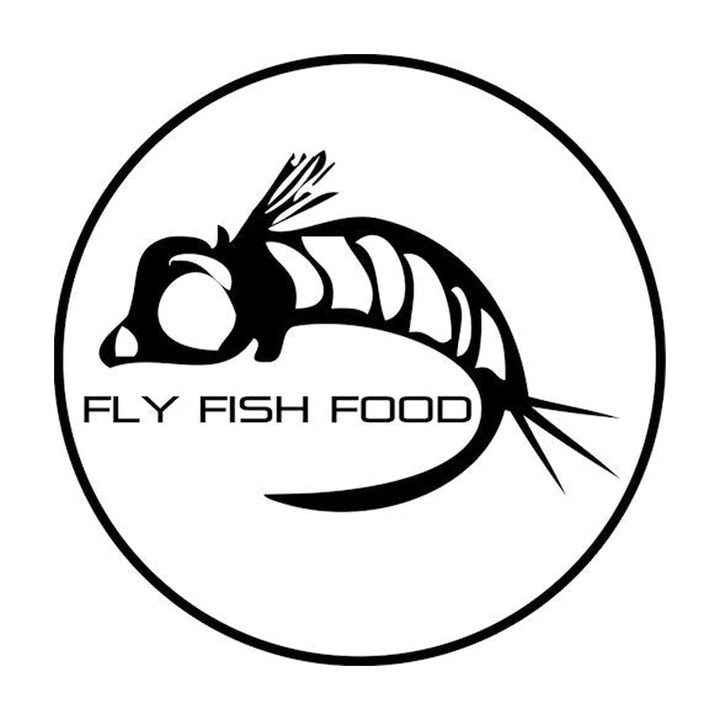 Fly Fish Food Sticker Black &amp; White 3" - Stickers - Fly Fish Food