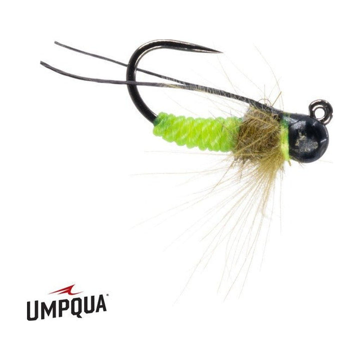 Twisted Caddis Tungsten Jigged - Green - Flies - Fly Fish Food