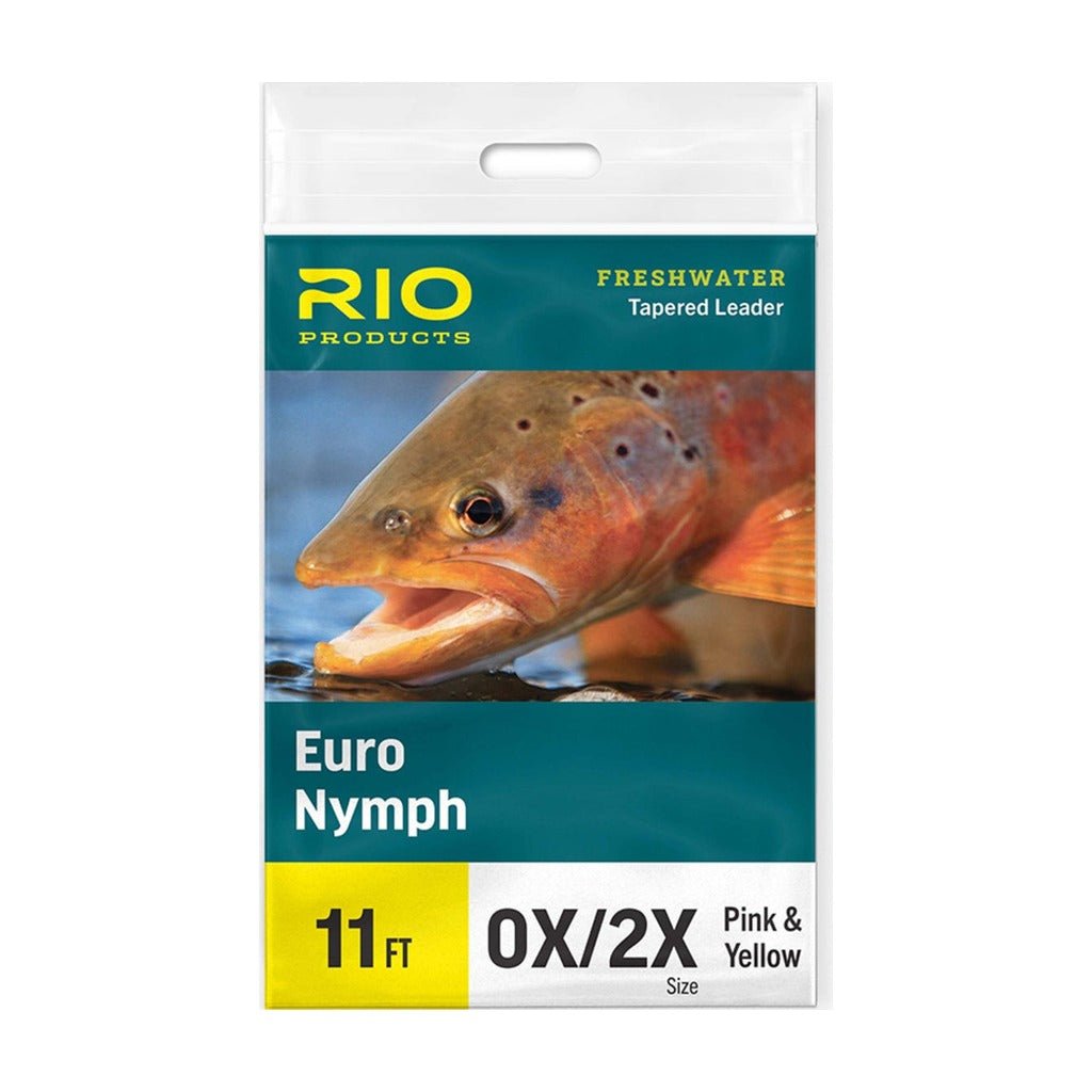 RIO Euro Nymph Leader 11ft 0x/2x - Tippet, Leader &amp; Accessories - Fly Fish Food