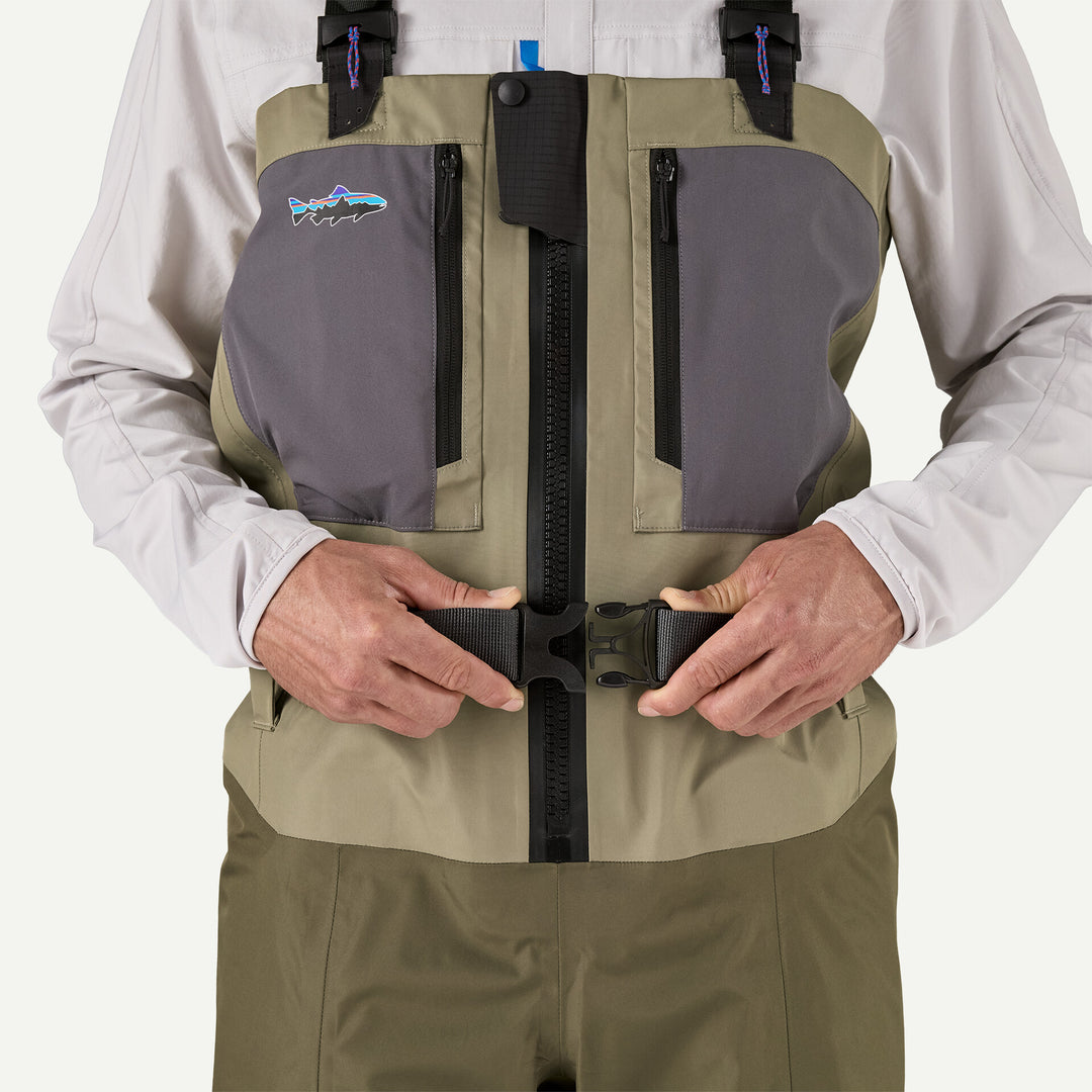 Patagonia Swiftcurrent Traverse Zip - Front Waders - River Rock Green - Waders - Fly Fish Food