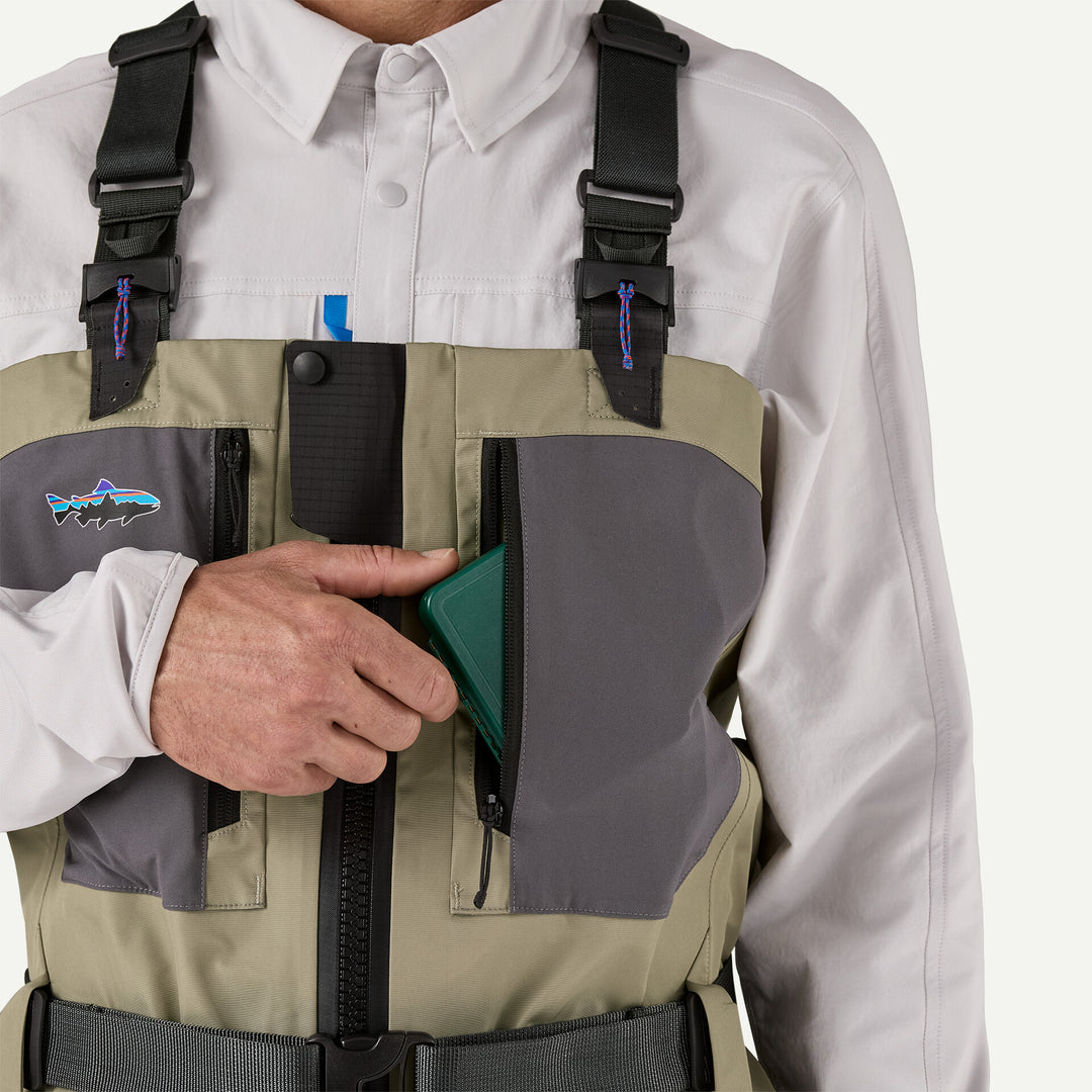 Patagonia Swiftcurrent Traverse Zip - Front Waders - River Rock Green - Waders - Fly Fish Food