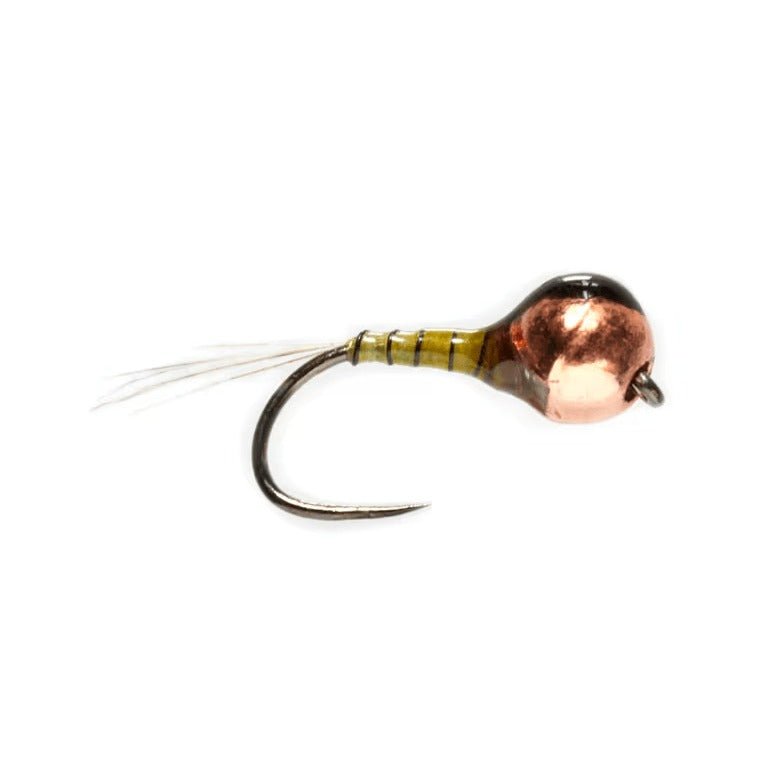 Weiss Baetis Pellet Anchor Light Olive Barbless - Flies - Fly Fish Food