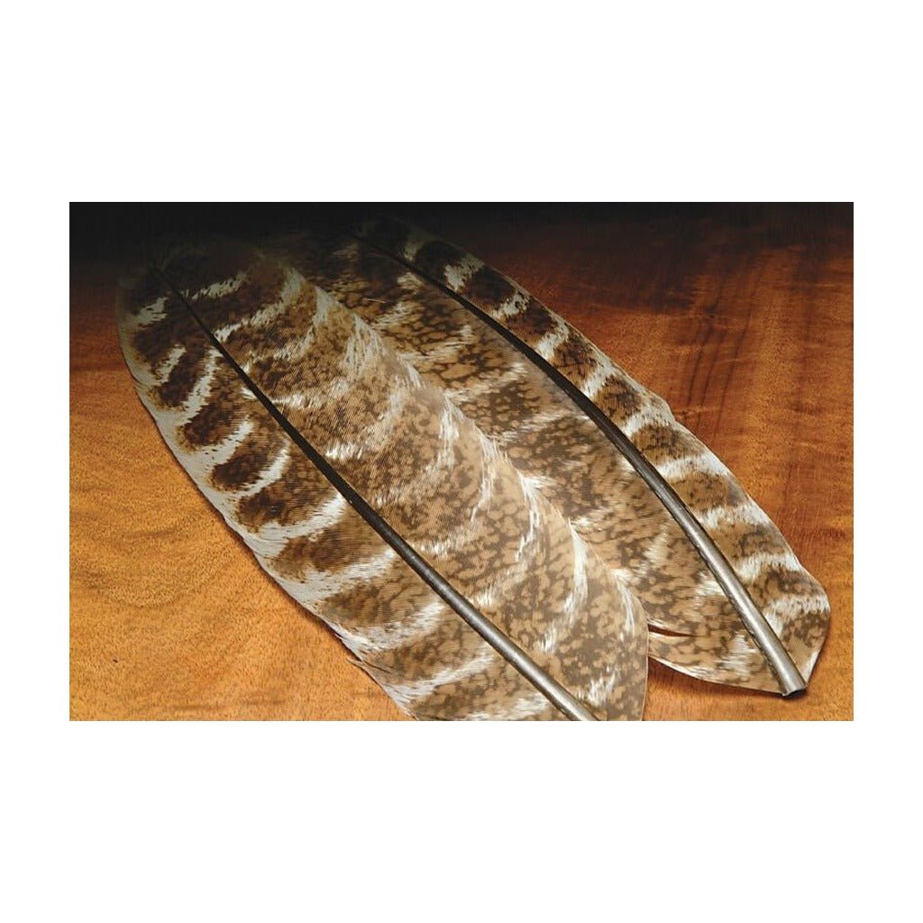 Ozark Oak Mottled Turkey Quills - Feathers &amp; Marabou - Fly Fish Food