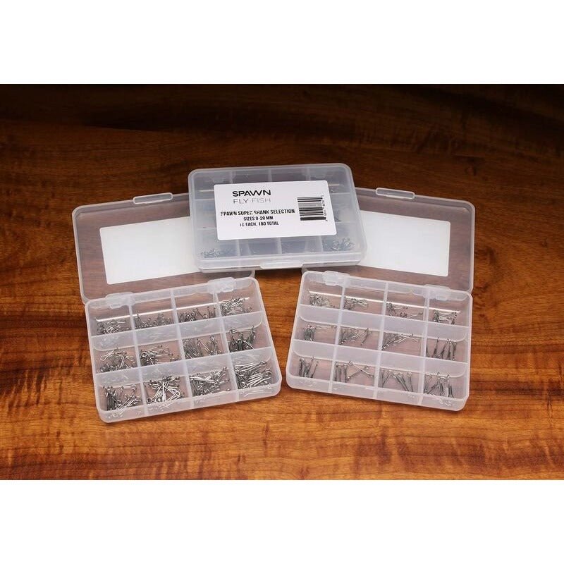 Spawn Articulated Super Shank Selection Box 5 - Hooks &amp; Shanks - Fly Fish Food