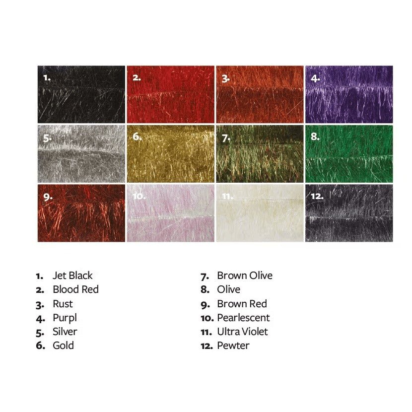 Fulling Mill Flash Brush Short - Synthetic Fibers & Flash - Fly Fish Food