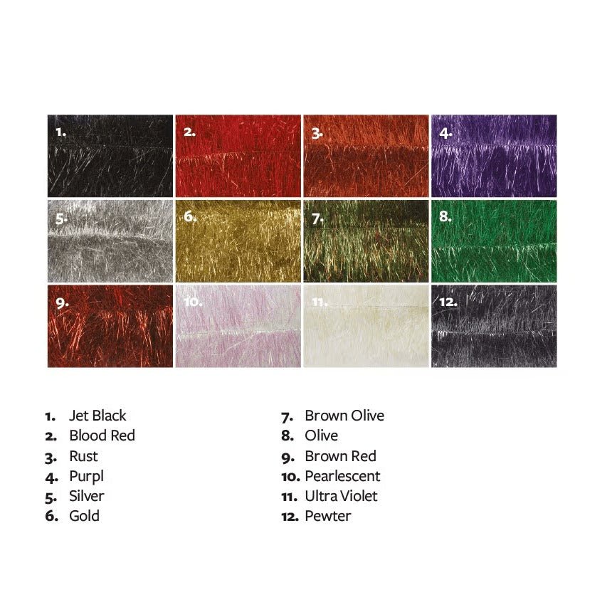 Fulling Mill Flash Brush Long - Synthetic Fibers & Flash - Fly Fish Food