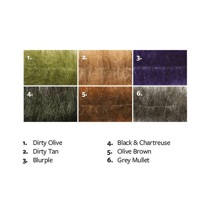 Fulling Mill Flashy Craft Brush Medium - Synthetic Fibers & Flash - Fly Fish Food