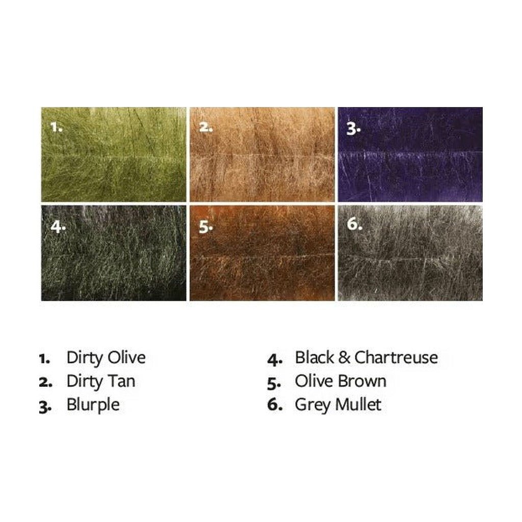Fulling Mill Flashy Craft Brush Medium - Synthetic Fibers &amp; Flash - Fly Fish Food