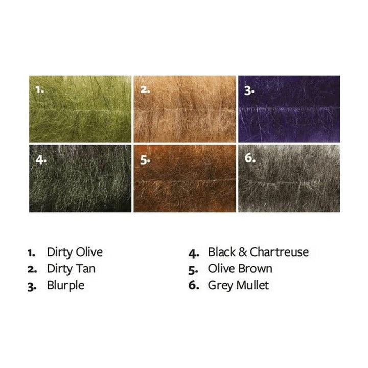 Fulling Mill Flashy Craft Brush Medium - Synthetic Fibers &amp; Flash - Fly Fish Food