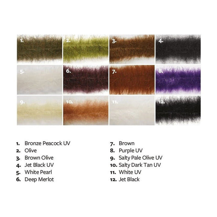 Fulling Mill Voodoo Brush Medium - Synthetic Fibers &amp; Flash - Fly Fish Food