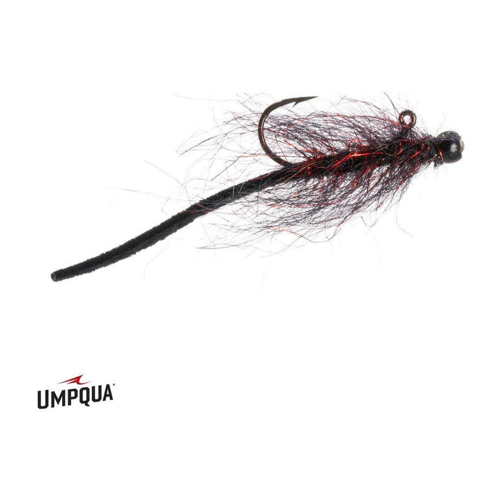 Balanced Leather Leech Nano - Black/Red - Flies - Fly Fish Food