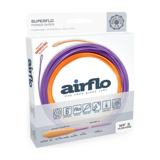 Airflo Superflo Ridge 2.0 Power Taper Fly Line - Sunburst/Purple - Fly Lines - Fly Fish Food