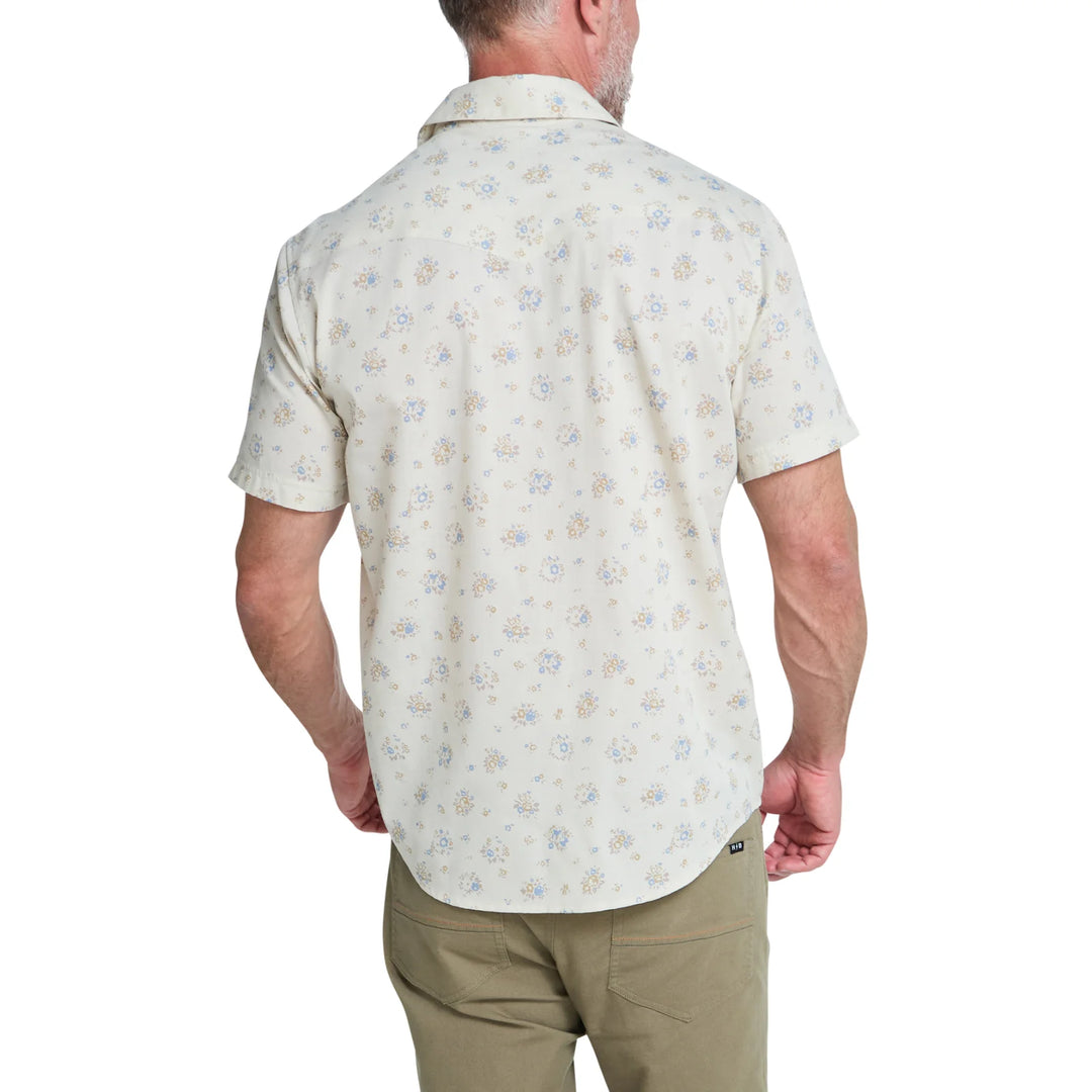 H Bar B Snapshirt - Bouquets:Beige
