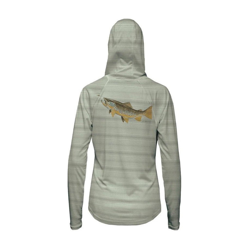 FFF Logo - RepYourWater Hungry Brown Flolite Sun Hoody - Women&