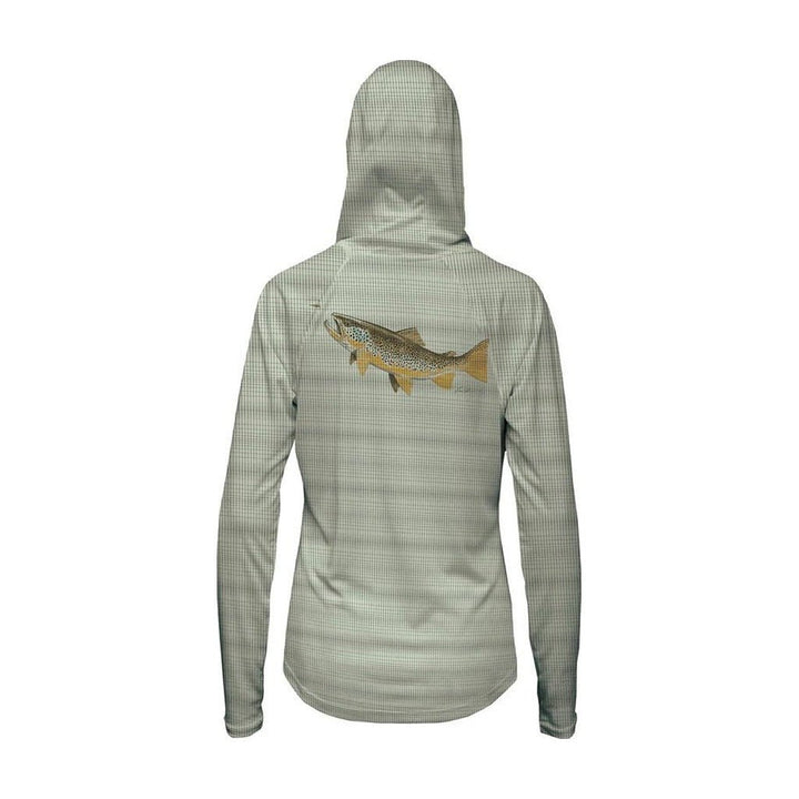 FFF Logo - RepYourWater Hungry Brown Flolite Sun Hoody - Women&