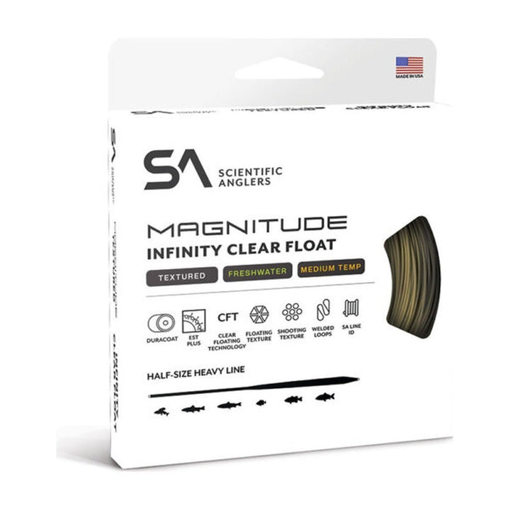Scientific Anglers - Magnitude Infinity 10ft Clear Float Tip - Textured - Fly Lines - Fly Fish Food
