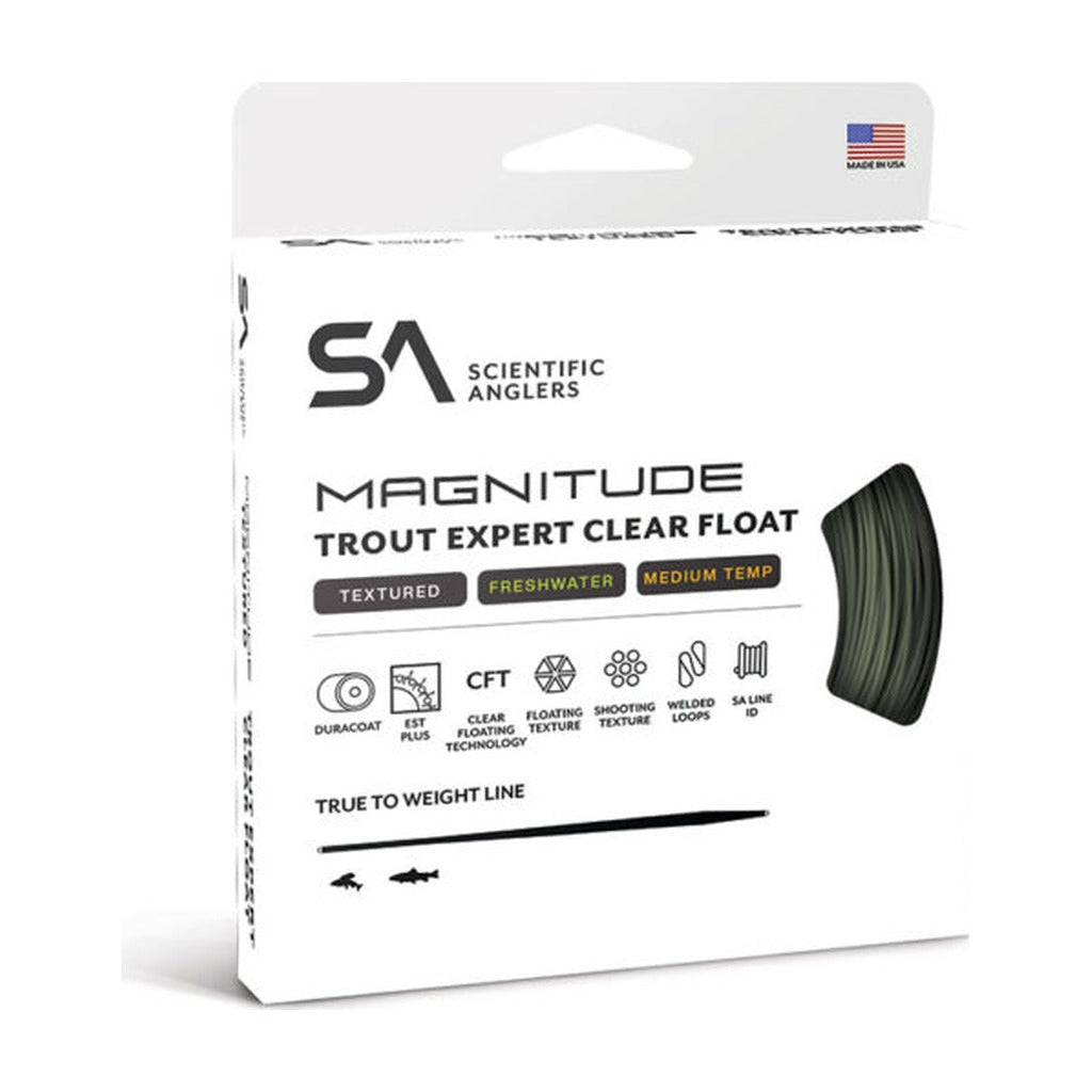Scientific Anglers - Magnitude Trout Expert Clear Float Tip - Textured - Fly Lines - Fly Fish Food