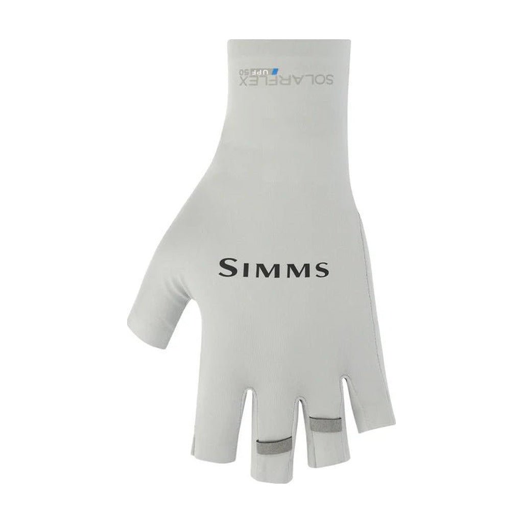 Simms SolarFlex Half - Finger Sun Gloves - Sterling - Apparel - Fly Fish Food