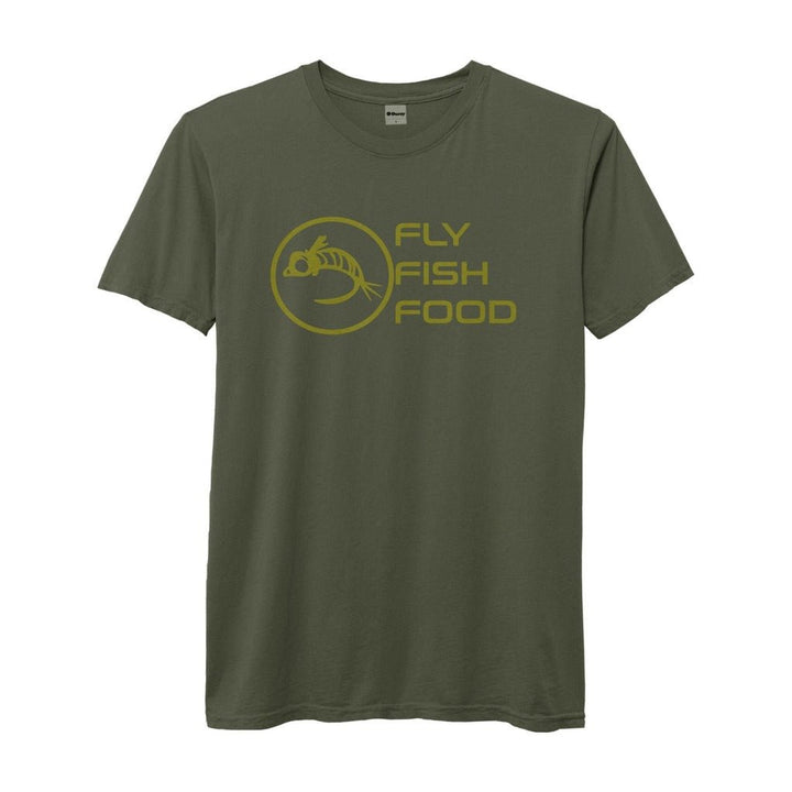 Fly Fish Food Logo Tee - Deep Olive - Hats - Fly Fish Food
