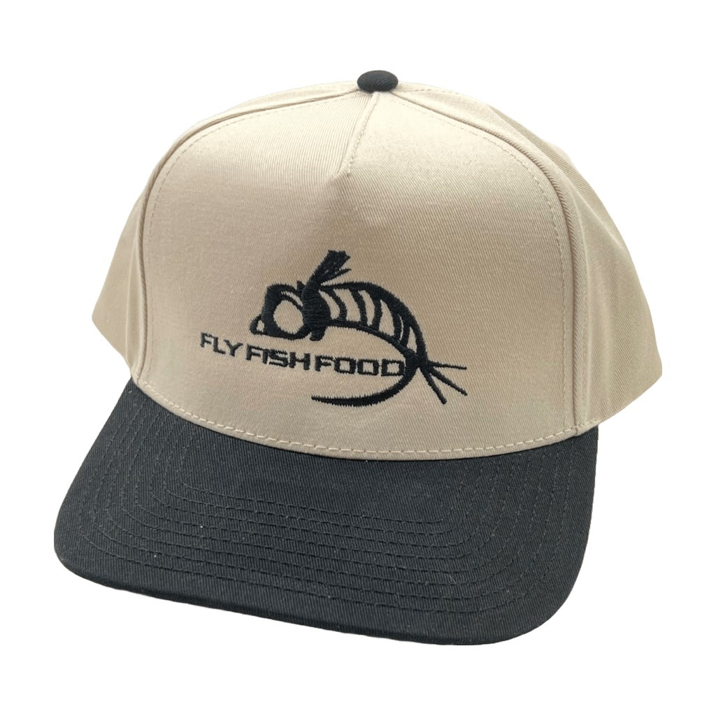 Fly Fish Food Logo Hat - Cream/Black - Hats - Fly Fish Food