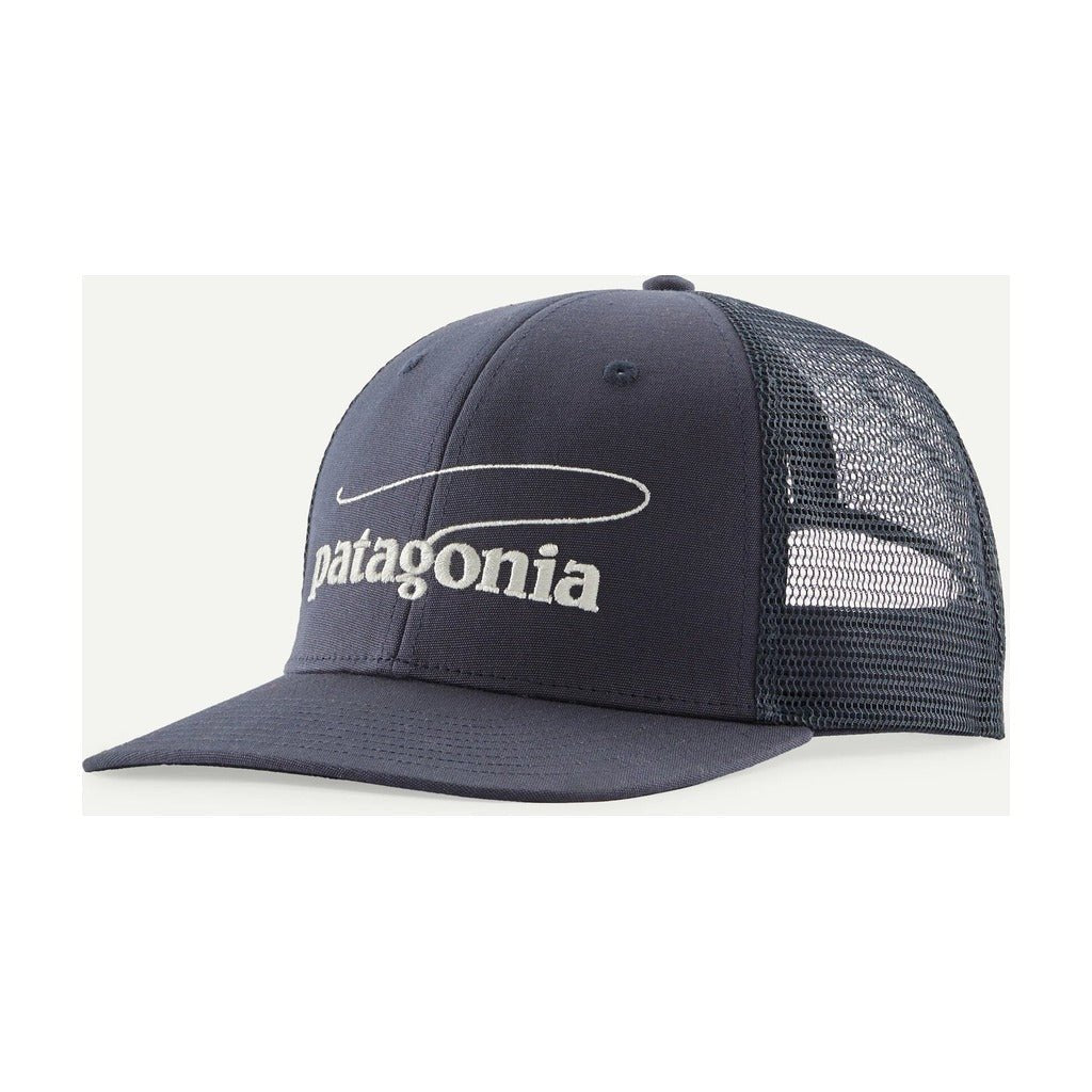 Patagonia Take a Stand Trucker Hat - Casting Logo: Smolder Blue - Hats - Fly Fish Food