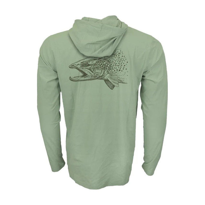FFF Logo - RepYourWater Predator Flolite Performance Hoody - Apparel - Fly Fish Food