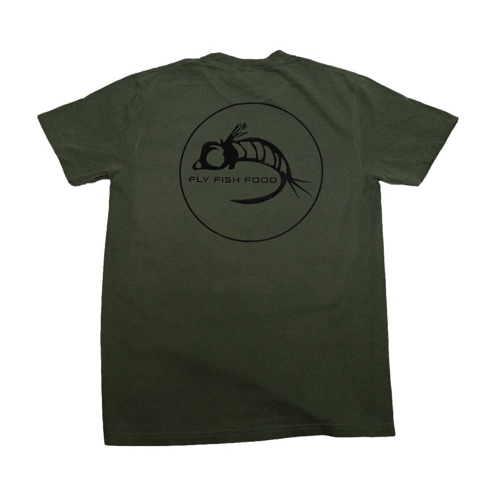 Fly Fish Food Logo Tee - Olive - Apparel - Fly Fish Food