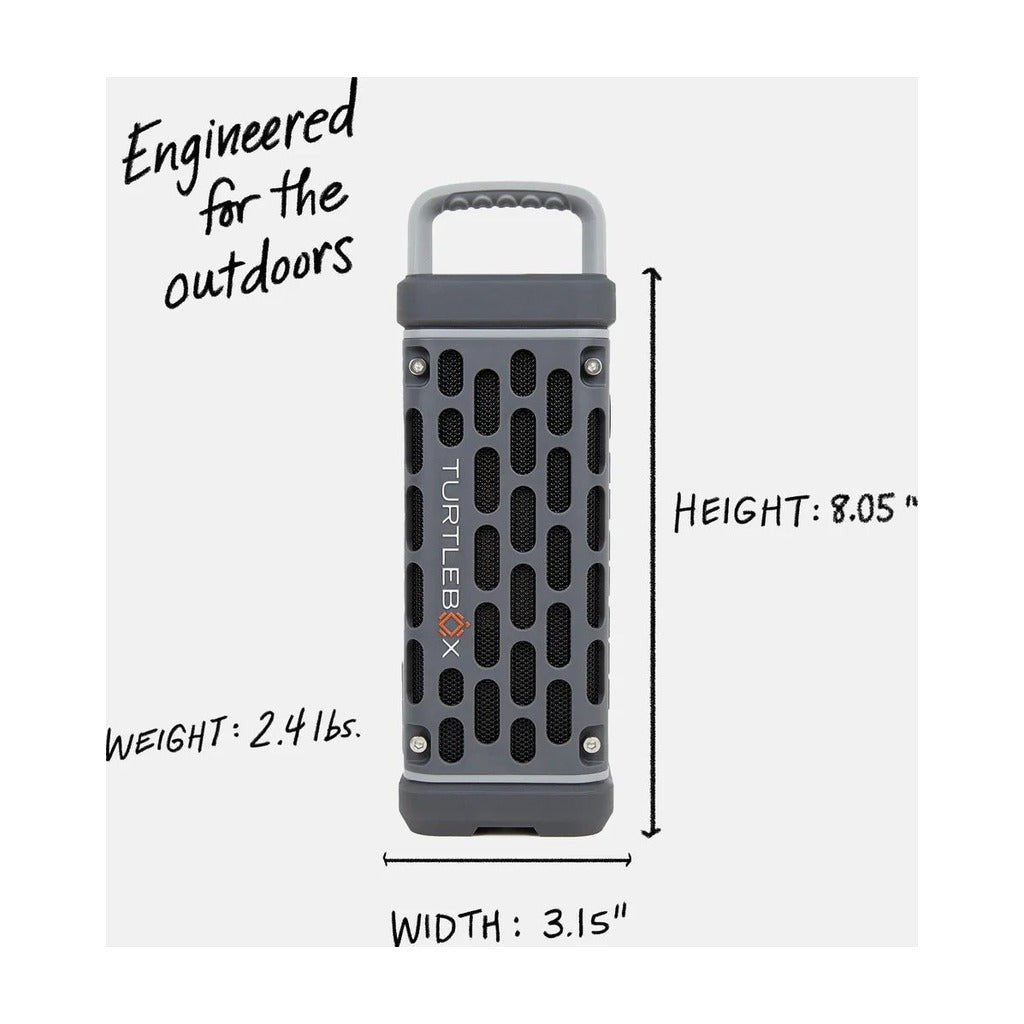 Turtlebox Audio Ranger Speaker - Gray - On Water Accessories - Fly Fish Food