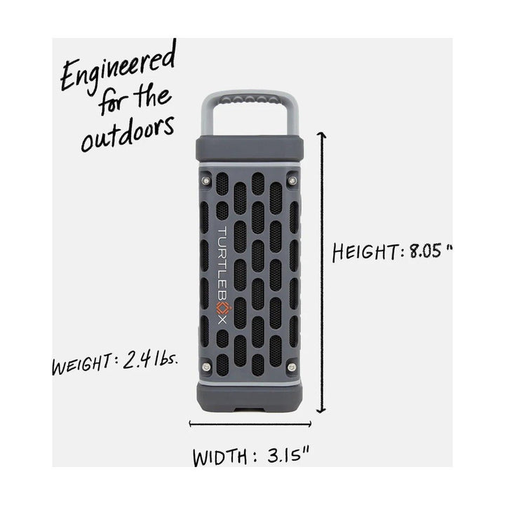 Turtlebox Audio Ranger Speaker - Gray - On Water Accessories - Fly Fish Food