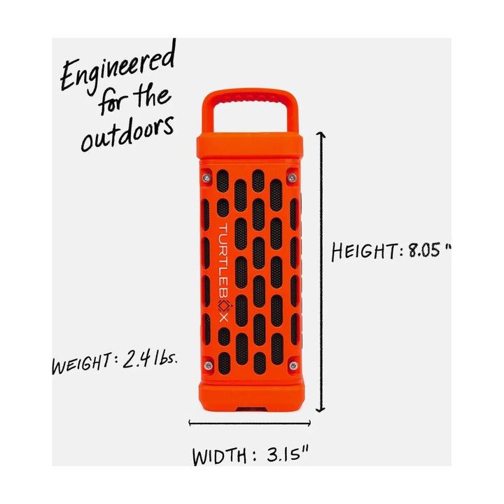 Turtlebox Audio Ranger Speaker - Orange - On Water Accessories - Fly Fish Food