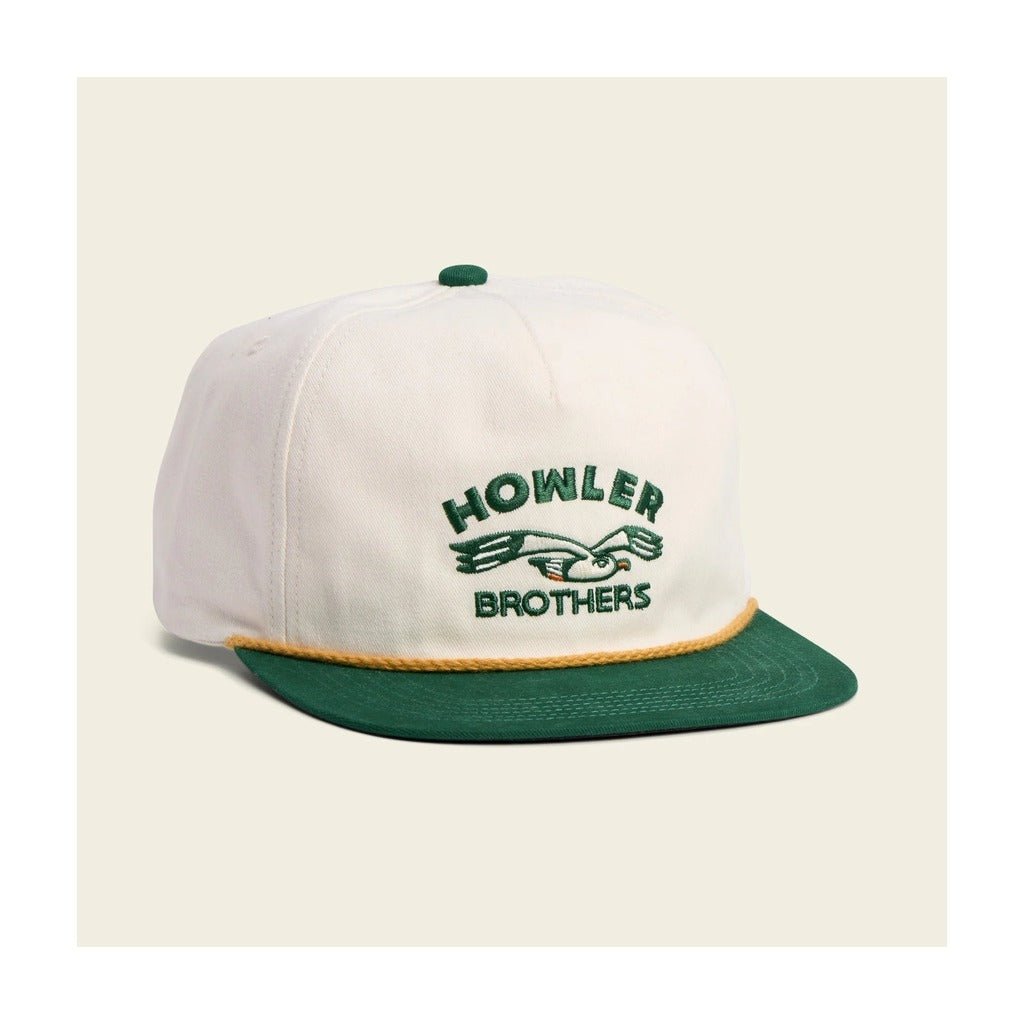 Howler Bros Unstructured Snapback Hat - Seagull: White/Green - Hats - Fly Fish Food