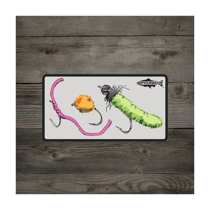 Rep Your Water - Trash Flies Sticker - Stickers - Fly Fish Food