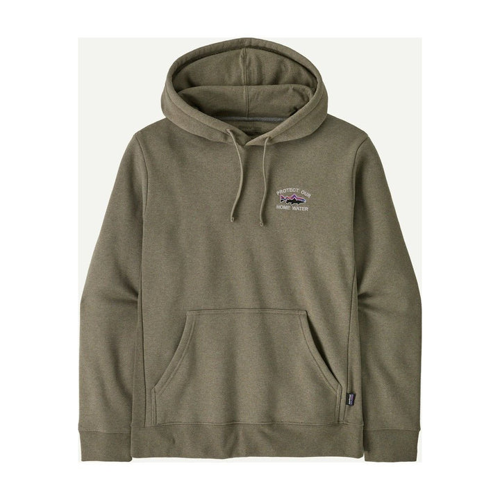Fly Fish Food Logo - Patagonia - Home Water Trout Uprisal Hoody - River Rock Green - Apparel - Fly Fish Food