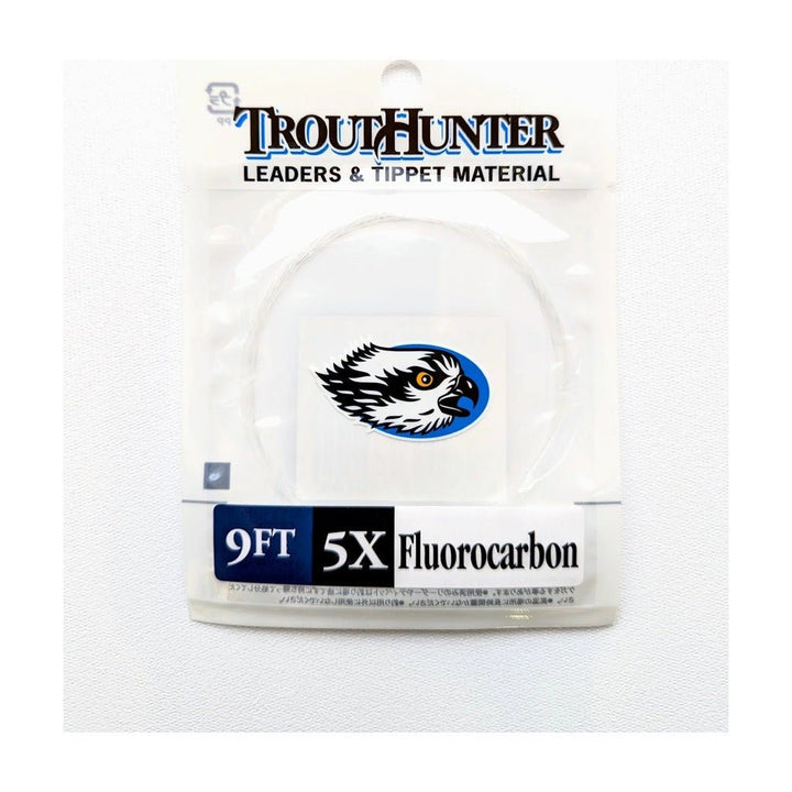 NO LOOP TroutHunter Fluorocarbon Leader - 9 ft - Tippet, Leader &amp; Accessories - Fly Fish Food