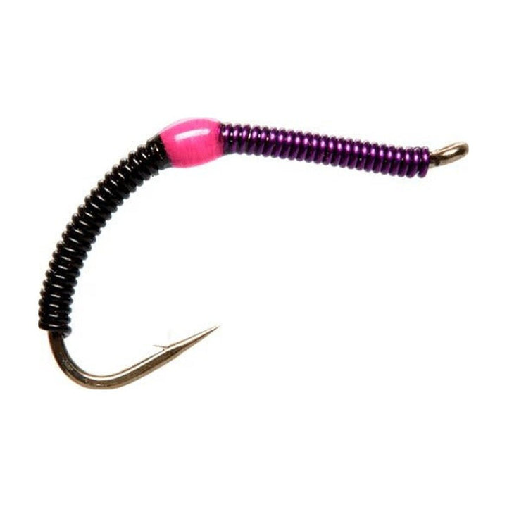 Wire Worm Black &amp; Purple - Flies - Fly Fish Food