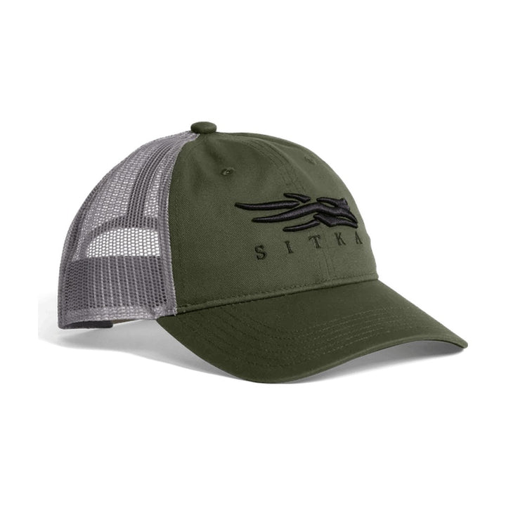 Sitka - Icon Lo Pro Trucker Hat - Olive Green - Hats - Fly Fish Food