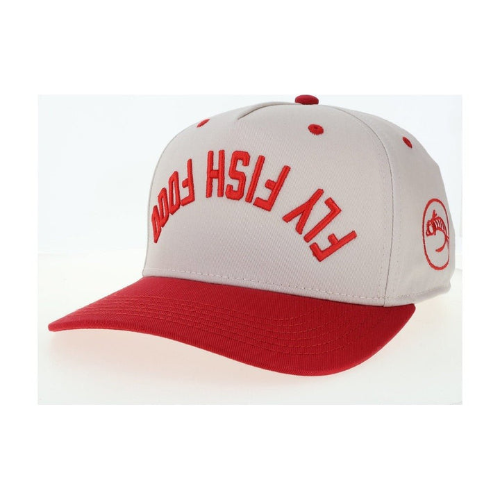 Fly Fish Food Heritage Hat - Stone/Scarlet - Hats - Fly Fish Food