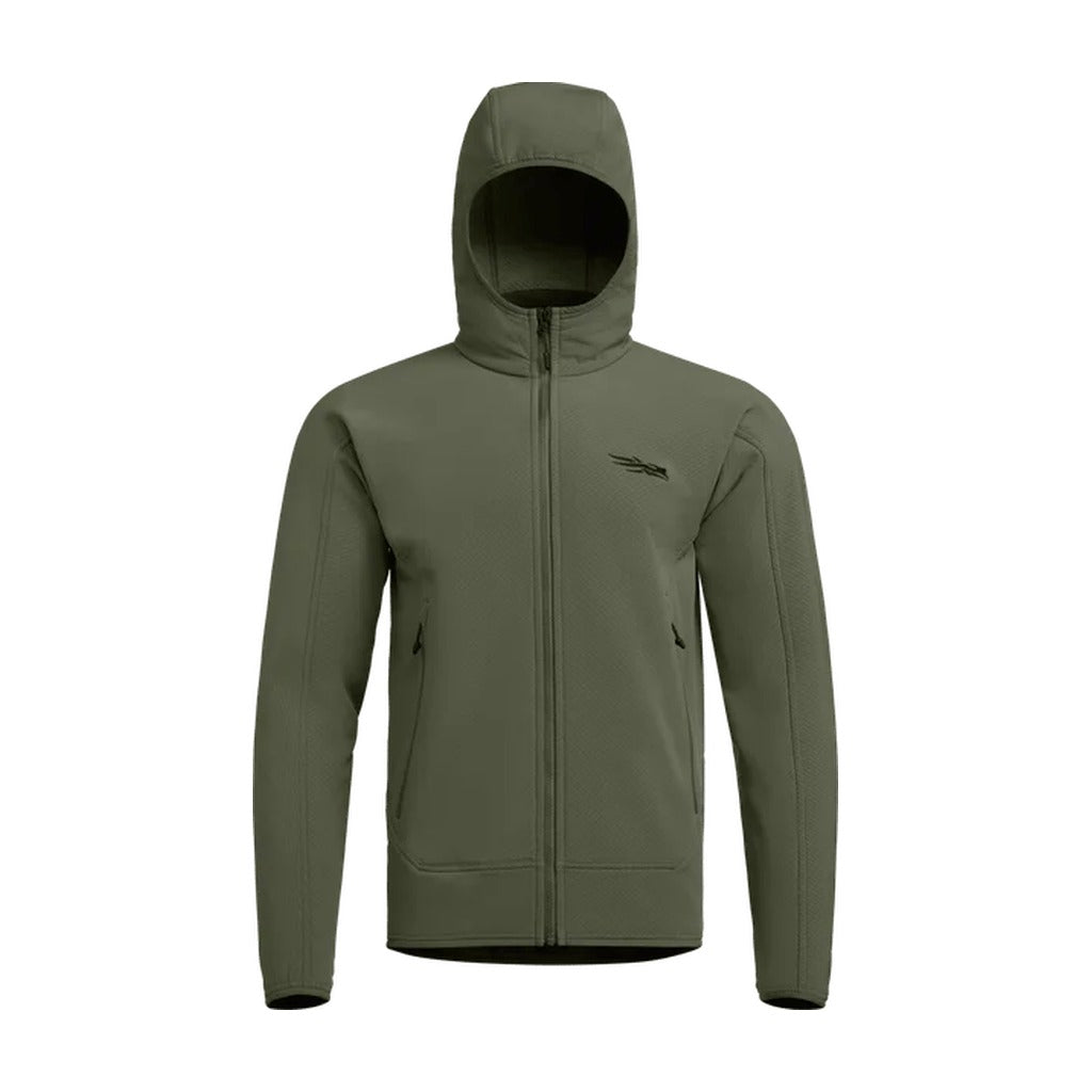Sitka - Alpha Fleece Hooded Jacket - Olive Green - Apparel - Fly Fish Food