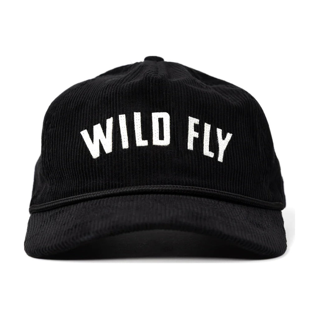 Wild Fly - Legacy Corduroy Snapback - Black - Hats - Fly Fish Food